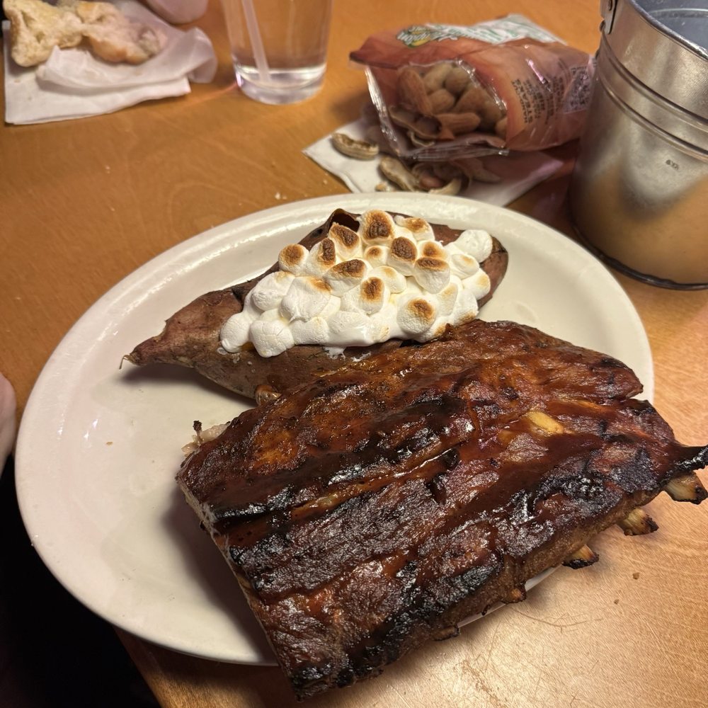 Ribs and sweet potato half rack Ribs and sweet potato half rack