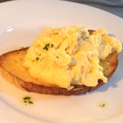 Albert's Cafe - Scrambled eggs on toast. Delicious!