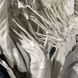 Unorganized Clothes on Racks