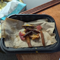 Wendy's - Wendys charcoal briquets, oops sorry baconator fries.