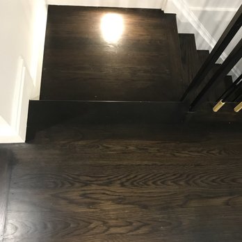 J Rapaport Wood Flooring - Dark spot, can't even see wood grains - Flooring Near Me - Englewood, New Jersey