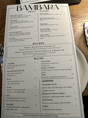 Menu photo 8 Bambara Salt Lake City, UT