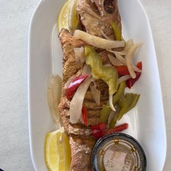 Pops And Poosh Caribbean Kitchen - Red snapper