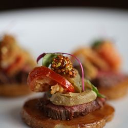 David Alan Hospitality Group - Beef Tenderloin, Fried Peppers, Crispy Potato, Grain Mustard