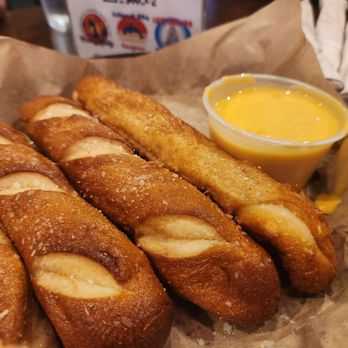 The Waterfront Brewery - Pretzel Sticks with Beer Cheese Dipping Sauce - Seafood Near Me - Key West, Florida The Waterfront Brewery - Pretzel Sticks with Beer Cheese Dipping Sauce - Seafood Near Me - Key West, Florida