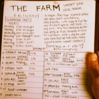 Menu photo 4 The Farm Drinkery Spring, TX
