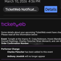 Cancelation notice that # Anthony Jeselnik won't be appearing again. Cancelation notice that # Anthony Jeselnik won't be appearing again.