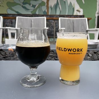 Fieldwork Brewing - Shtickless Stout & All The Pretty Colors - Pizza Near Me - San Leandro, California