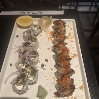 Ryla - Dragon roll and everything bagel roll - Asian Fusion Near Me - Hermosa Beach, California Ryla - Dragon roll and everything bagel roll - Asian Fusion Near Me - Hermosa Beach, California