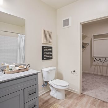Prose at Ballpark Village - Bathroom with vanity and Walk-in Closet - Apartments Near Me - Goodyear, Arizona Prose at Ballpark Village - Bathroom with vanity and Walk-in Closet - Apartments Near Me - Goodyear, Arizona