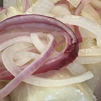 EL Rinconcito Restaurant - Yuca (Root Vegetable) & Red Onions ...healthy! - Comfort Food Near Me - New York, New York