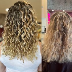 Headspace Salon and Co-op - Curly cut: stylist- Jeannette R.  IG: jrobleshair for more of her work. Dm to book directly!