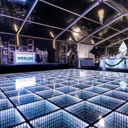 Owl Vision LLC - LED Dance Floor rental / lighting / decor for Roblox Corporate event holiday party