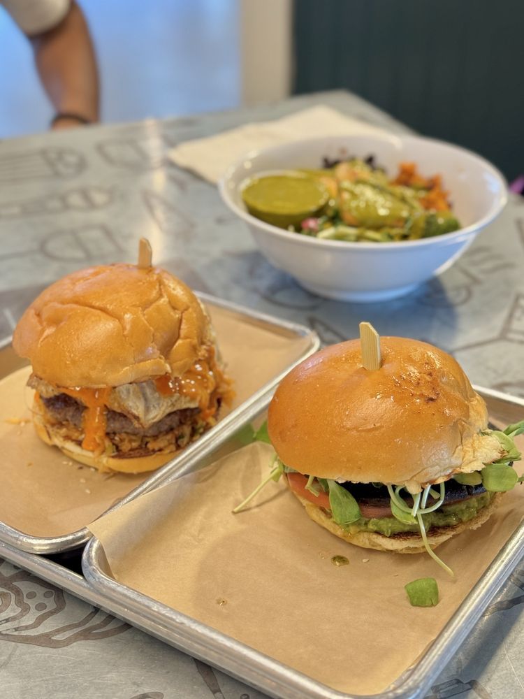 Food from Belly Goat Beef Burgers