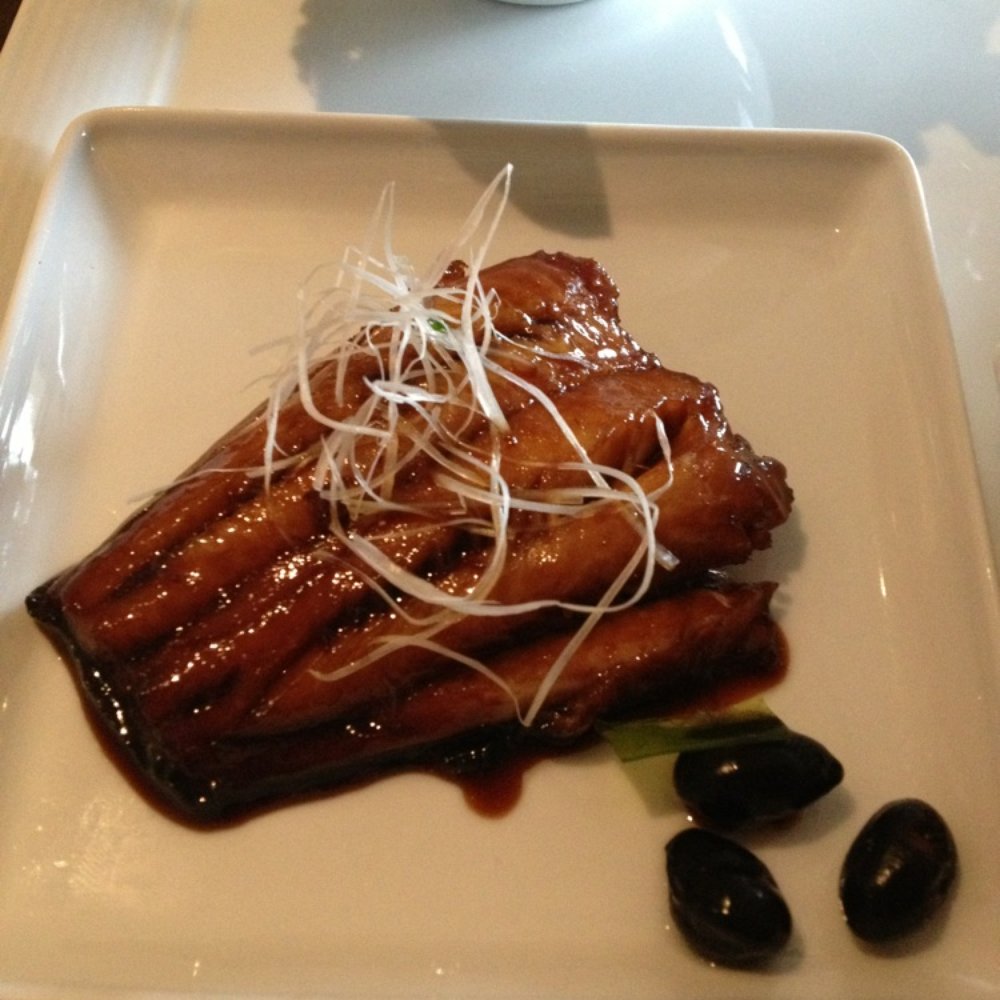 Morimoto Napa - Braised black cod with ginger-soy reduction. - Japanese Near Me - Napa, California
