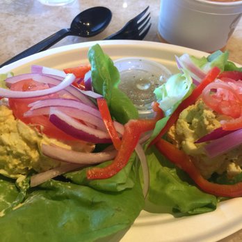 Croutons - Egg salad wrap. Yum - Sandwiches Near Me - Irvine, California