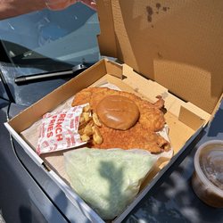 Giant Breaded Tenderloin Sandwich Stew Gravy
