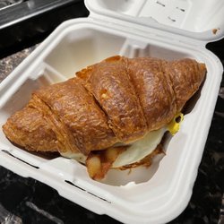 Sofia's Breakfast & Lunch - Breakfast sandwich on croissant. TO GO!!