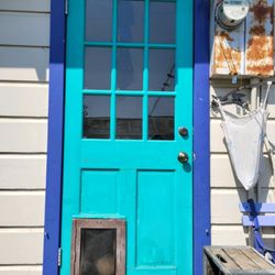 J M Handyman - Oil back door removed