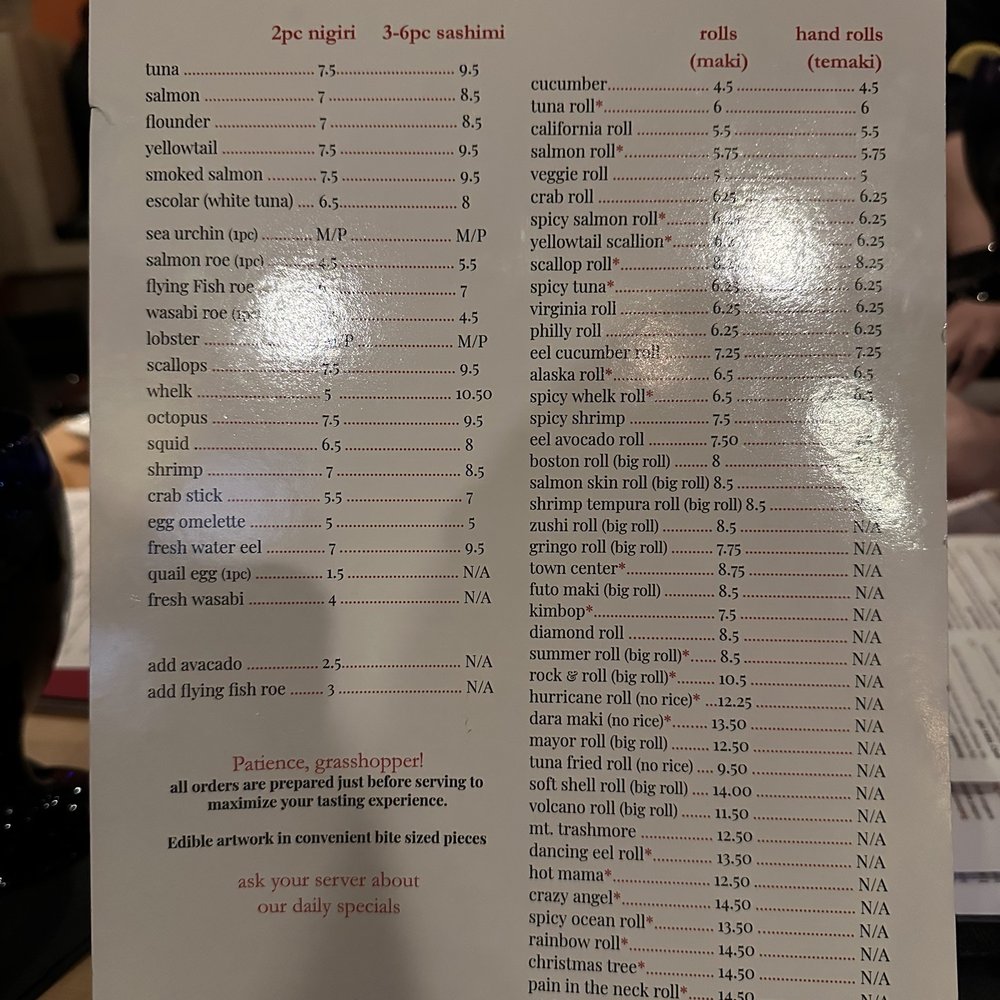 Zushi Bistro - menu - Sushi Bars Near Me - Virginia Beach, Virginia Zushi Bistro - menu - Sushi Bars Near Me - Virginia Beach, Virginia