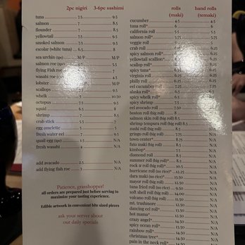 Zushi Bistro - menu - Sushi Bars Near Me - Virginia Beach, Virginia Zushi Bistro - menu - Sushi Bars Near Me - Virginia Beach, Virginia