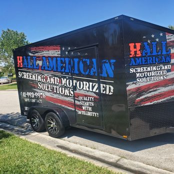 Hoop's Mobile Detailing - 7'x14' Dual Axle V-Nose Enclosed Trailer - Auto Detailing Near Me