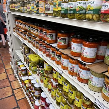 Mediterranean Bakery & Cafe - shelves of food and condiments - Bakeries Near Me - Alexandria, Virginia