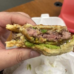 Boss Burger - Supposed to be well done, threw the rest away.