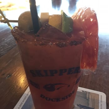 Skipper's Dockside - Their signature "dockside Mary" - Seafood Near Me - Key Largo, Florida Skipper's Dockside - Their signature "dockside Mary" - Seafood Near Me - Key Largo, Florida