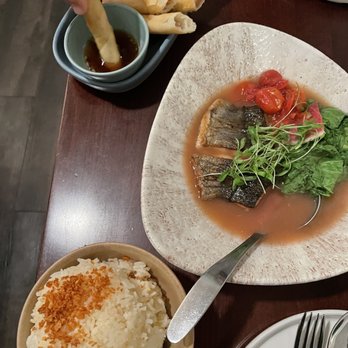Musang Seattle - Lumpiang Shanghai and sinigang na miso with black cod - Filipino Near Me - Seattle, Washington Musang Seattle - Lumpiang Shanghai and sinigang na miso with black cod - Filipino Near Me - Seattle, Washington