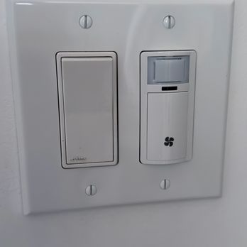 Ayala Electric - Michael installed a double gang box and added a humidity sensor switch - Electricians Near Me Ayala Electric - Michael installed a double gang box and added a humidity sensor switch - Electricians Near Me