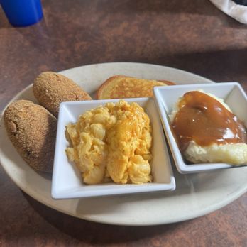 Blue Skillet - 2 Salmon Croquettes - Soul Food Near Me - Lexington, Kentucky