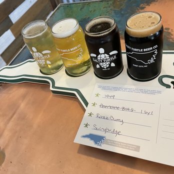 Salty Turtle Beer Company - Beer flight - Breweries Near Me - Surf City, North Carolina Salty Turtle Beer Company - Beer flight - Breweries Near Me - Surf City, North Carolina
