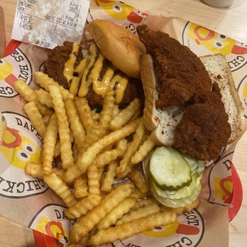 Dave's Hot Chicken - #Dave's #3 1 Tender & 1 Slider w/ Fries - Chicken Shop Near Me - Folsom, California Dave's Hot Chicken - #Dave's #3 1 Tender & 1 Slider w/ Fries - Chicken Shop Near Me - Folsom, California