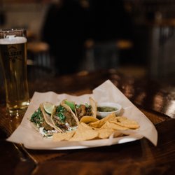 Fortside Brewing Company - Pilsner and three taco combo