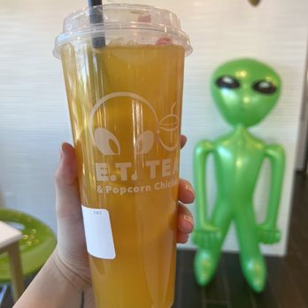 E T Tea & Popcorn Chicken - Mango fruit tea - Bubble Tea Near Me - Mesa, Arizona E T Tea & Popcorn Chicken - Mango fruit tea - Bubble Tea Near Me - Mesa, Arizona