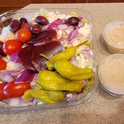 Jet's Pizza - The Greek salad is fantastic!