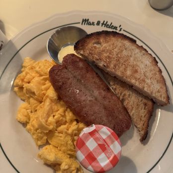 Max & Helen’s - Diner Breakfast chicken sausage, eggs, sourdough toast - Delis Near Me - Los Angeles, California