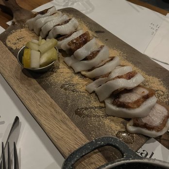 Take31 - pork belly rice crepe wraps - Korean Near Me - New York, New York