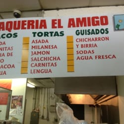 El Amigo Carniceria - Menu