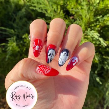 Rosy nails - Rockin' some Fun Nail Art! - Nail Salons Near Me - Parker, Colorado Rosy nails - Rockin' some Fun Nail Art! - Nail Salons Near Me - Parker, Colorado