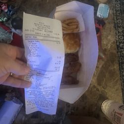 KFC - My receipt, $16 for 4 tenders- it was supposed to be 5-