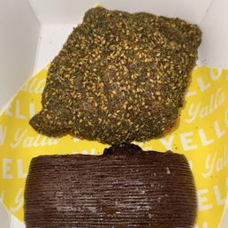 Za'atar - croissant with labne & chocolate halawa - pain suisse