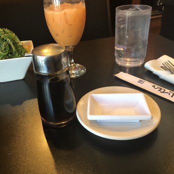 Mai Thai - Set up. Seaweed salad. Thai iced tea - Sushi Bars Near Me - Florence, Kentucky Mai Thai - Set up. Seaweed salad. Thai iced tea - Sushi Bars Near Me - Florence, Kentucky