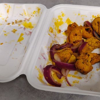 Naan N Masala - a tray of food left in a styrofoam container - Indian Near Me - Milpitas, California Naan N Masala - a tray of food left in a styrofoam container - Indian Near Me - Milpitas, California