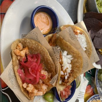 La Palapa - Tacos Taquiza Shrimp, Al Pastor Pork, and chicken taco - Breakfast & Brunch Near Me - New York, New York