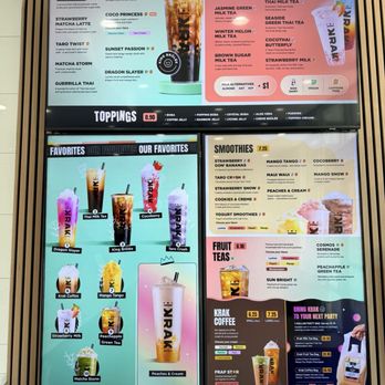 Krak Boba - Menu - Bubble Tea Near Me - Temecula, California