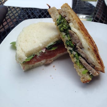 Toast - Half of the Sweet Italian Panini. Half of the Salmon Tramezzini - Sandwiches Near Me - Durham, North Carolina