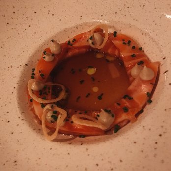 Tagliata - The ora king salmon crudo. One ring to rule them all.... - Italian Near Me - Baltimore, Maryland Tagliata - The ora king salmon crudo. One ring to rule them all.... - Italian Near Me - Baltimore, Maryland