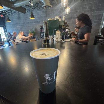 Mindful Coffee - My beautiful coffee sitting at the bar! - Coffee & Tea Near Me - Meridian, Idaho